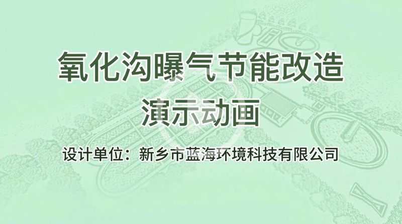 氧化溝曝氣機(jī)-動畫 藍(lán)海環(huán)境科技